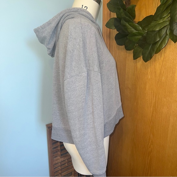 Wild Fable Heather Gray Basic Hoodie XXL cropped hoodie with strings‎ - Picture 5 of 8